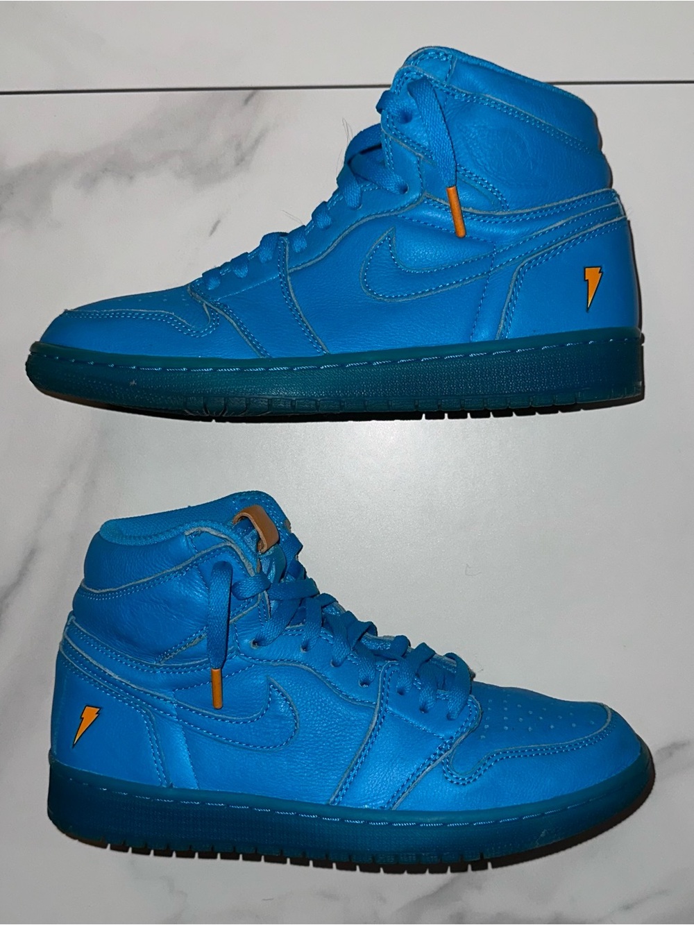 2017 Nike Air Jordan 1 Retro High OG G8RD Blue Lagoon Gatorade Size 8.5